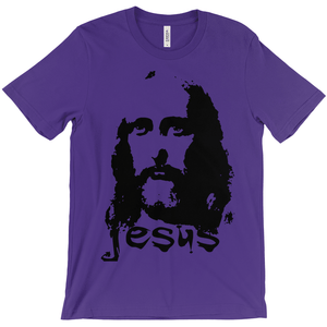 Jesus - Bella+Canvas 3001 Unisex Jersey Short Sleeve Tee Team Purple