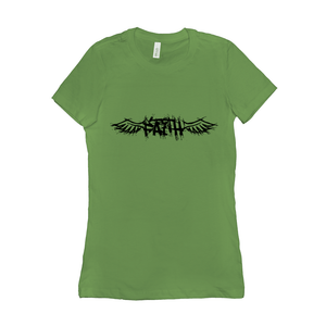 Winged Faith - 6004 Bella+Canvas Women's The Favorite Tee Leaf