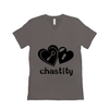 Lock & Key Chastity - Bella+Canvas 3005 Unisex Jersey Short Sleeve V-Neck Tee Asphalt