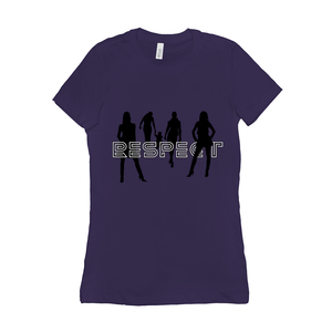 Respect Women - 6004 Bella+Canvas Women's The Favorite Tee Team Purple