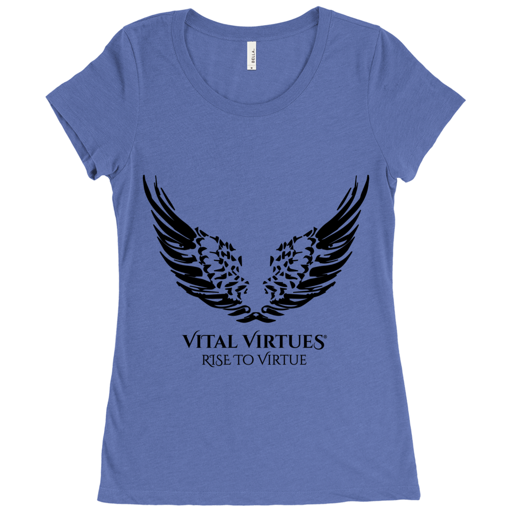 Vital Virtues - 8413 Bella+Canvas Tri-Blend Short Sleeve Tee Blue Tri-Blend