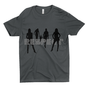 Respect Women - 3600 Next Level Apparel Unisex Cotton Crew T-Shirt Heavy Metal