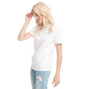 Respect Women - 3600 Next Level Apparel Unisex Cotton Crew T-Shirt White Pose 3
