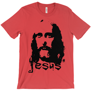 Jesus - Bella+Canvas 3001 Unisex Jersey Short Sleeve Tee Red