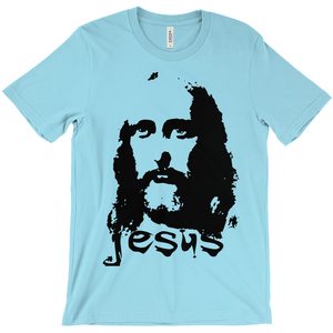 Jesus - Bella+Canvas 3001 Unisex Jersey Short Sleeve Tee Turquoise