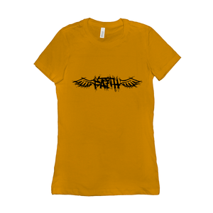 Winged Faith - 6004 Bella+Canvas Women's The Favorite Tee Gold