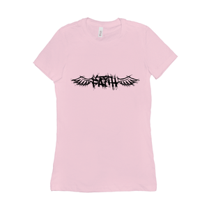 Winged Faith - 6004 Bella+Canvas Women's The Favorite Tee Pink