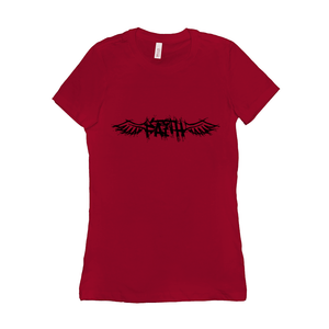 Winged Faith - 6004 Bella+Canvas Women's The Favorite Tee Red