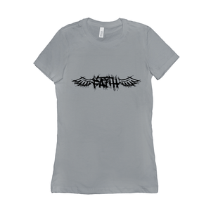 Winged Faith - 6004 Bella+Canvas Women's The Favorite Tee Silver
