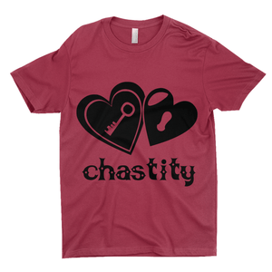 Lock & Key Chastity - 3600 Next Level Apparel Unisex Cotton Crew Cardinal T-Shirt